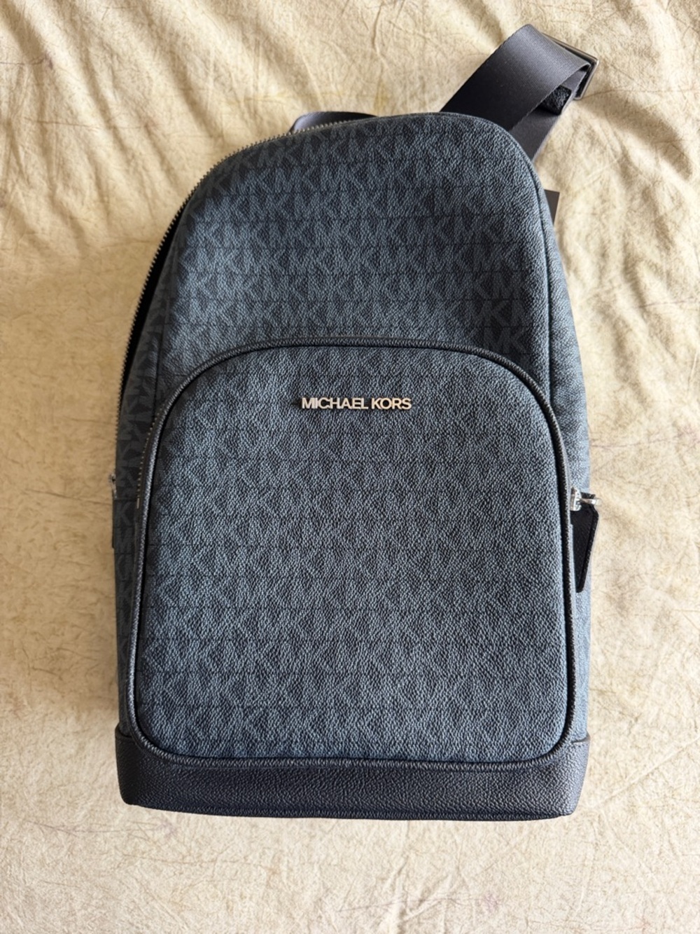 Michael Kors Gray MK Signature Sling Belt Bag